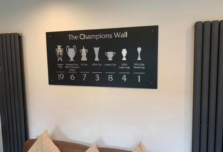 Liverpool FC Champions Wall Plaque - Alan Roberts Engravers