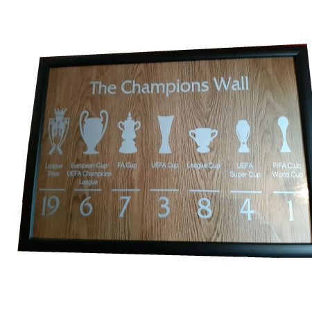 LFC Champions Wall Plaque Framed